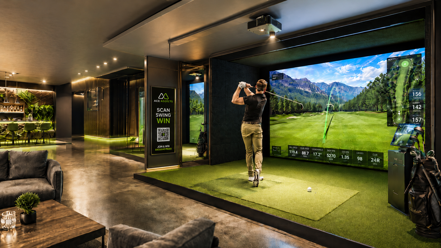 Golf simulation experience
